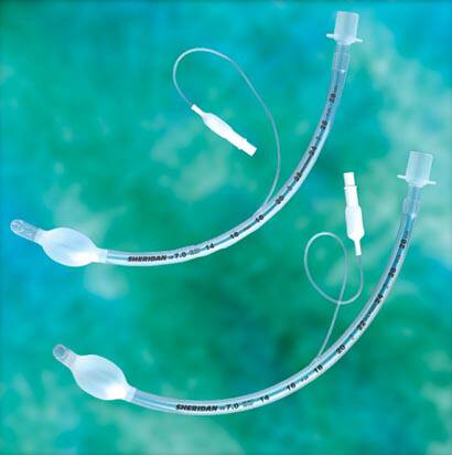 Cuffed Endotracheal Tube Sheridan CF 271 mm Length Curved 5.5 mm ID Pediatric Murphy Eye (Box of 10)