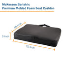 McKesson Premium Molded Foam Seat Cushion, 22 x 18 x 3 Inch (Case of 4)