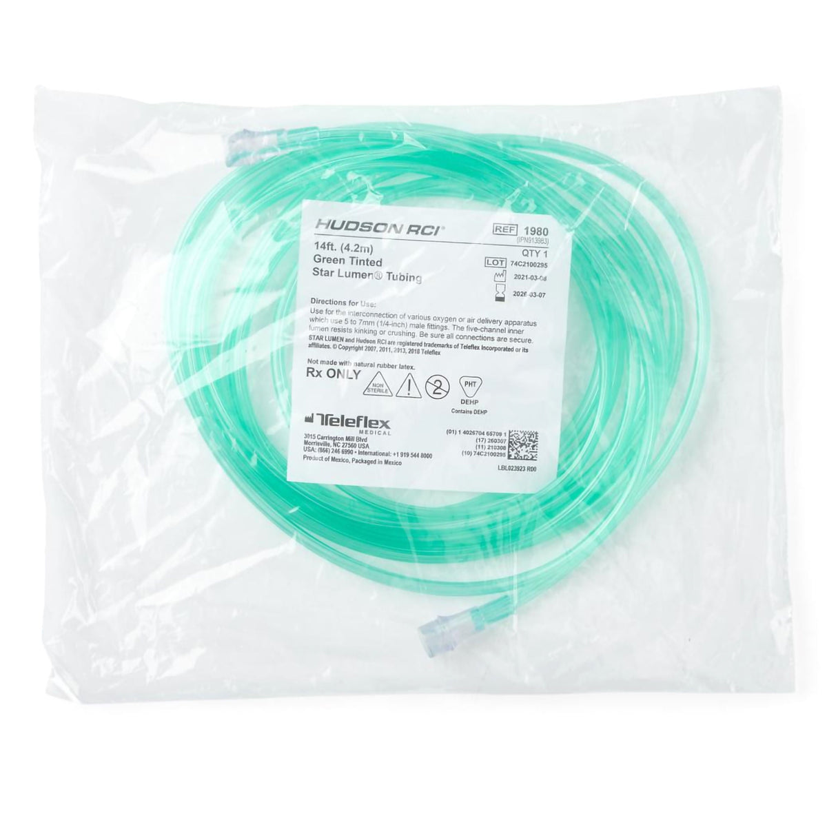 Star Lumen Oxygen Tubing (Case of 50)