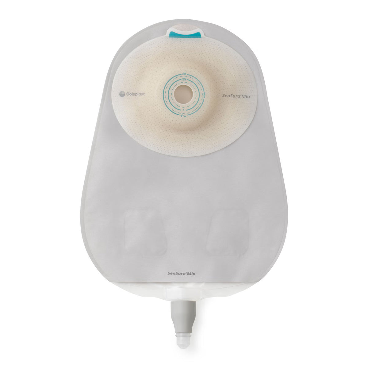 Urostomy Pouch SenSura Mio One-Piece System Convex Light, Pre-Cut Transparent (Box of 10)