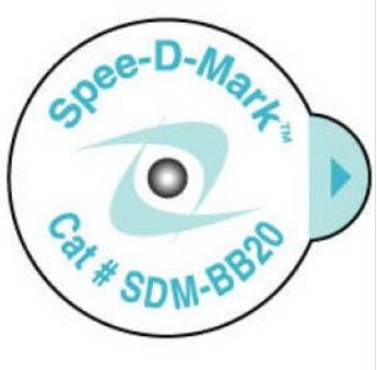 Radiology Skin Marker Spee-D-Mark Circle Nipple (Box of 100)