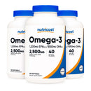 Dietary Supplement nutricost Omega-3 2,500 mg Strength Softgel 120 Per Bottle (Case of 1440)