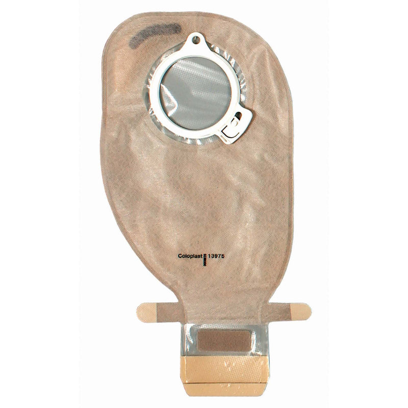 Assura Two-Piece Transparent Ostomy Pouch, 50mm Flange, Red Match (Box of 10)