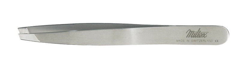Cilia Forceps Miltex Swiss 3-3/4 Inch Length OR / Surgical Grade German Stainless Steel NonSterile NonLocking Thumb Handle Straight Diagonal Tips (Each)