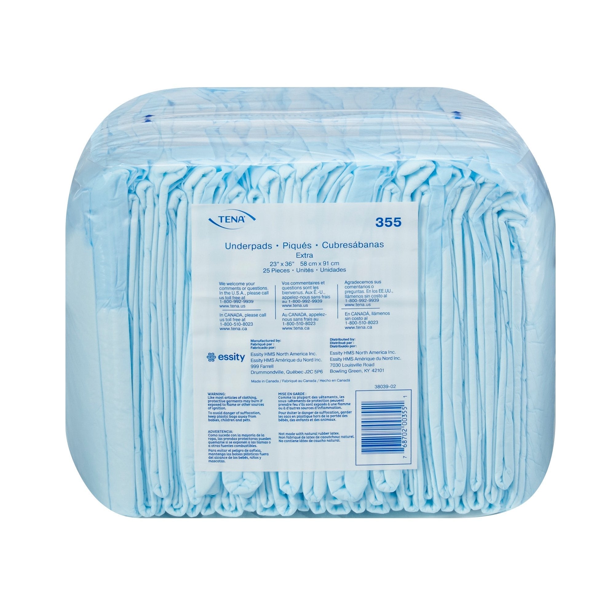Essity HMS North America Inc Tena Extra Absorbent Underpad, 23 x 36 Inch (150/CS) 