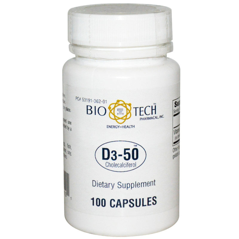 Bio Tech Pharmacal Bio Tech Vitamin D3-50 Supplement 