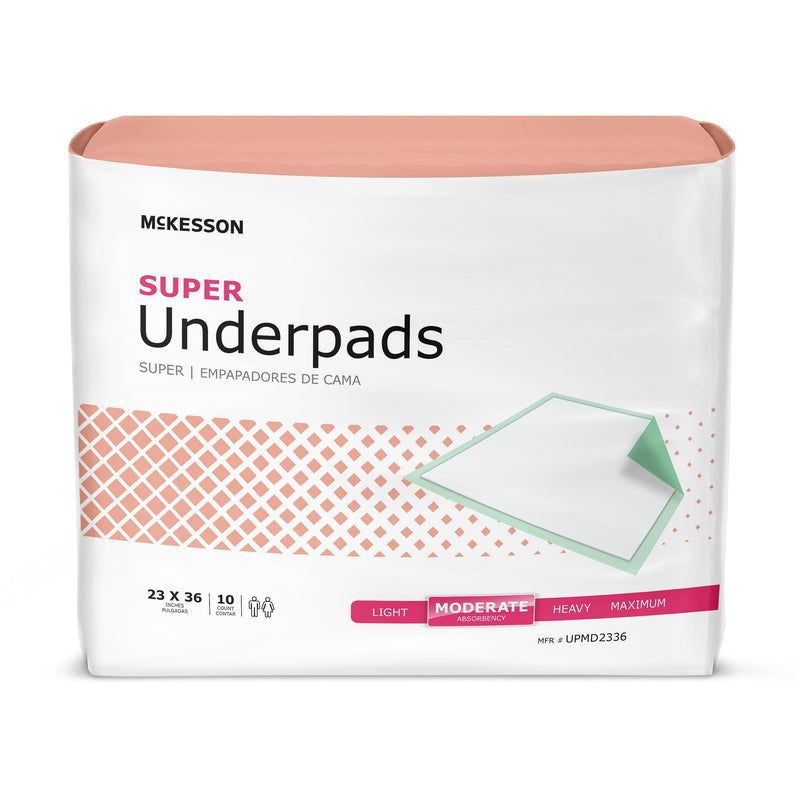 McKesson Brand McKesson Super Moderate Absorbency Underpad, 23 x 36 Inch (150/CS) 