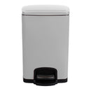 McKesson White Square Step-On Trash Can, 5 gallon (Case)