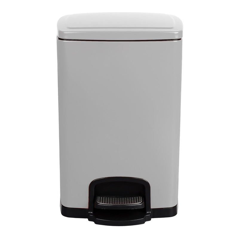 McKesson White Square Step-On Trash Can, 5 gallon (Case)
