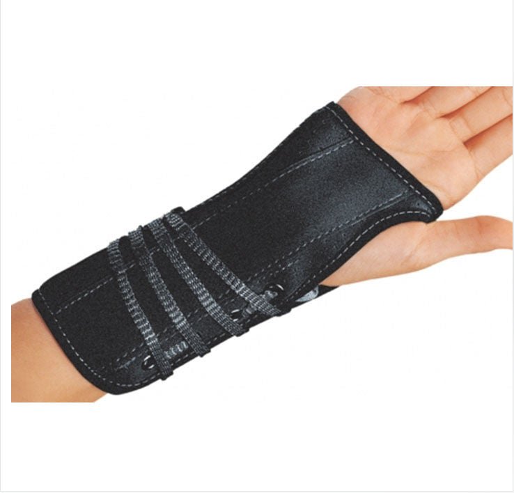 Wrist Brace ProCare Aluminum / Flannel / Suede Right Hand Black Medium (Case of 4 Boxes)