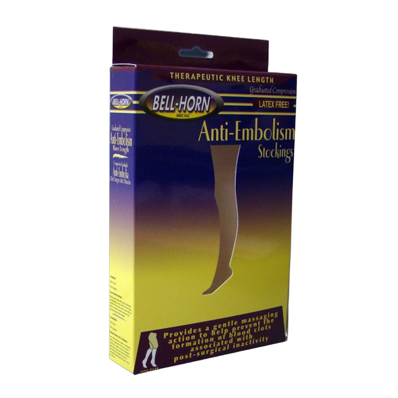 Bell-Horn Thigh Length Anti-embolism Stockings, 3X-Large, Beige (Pair)