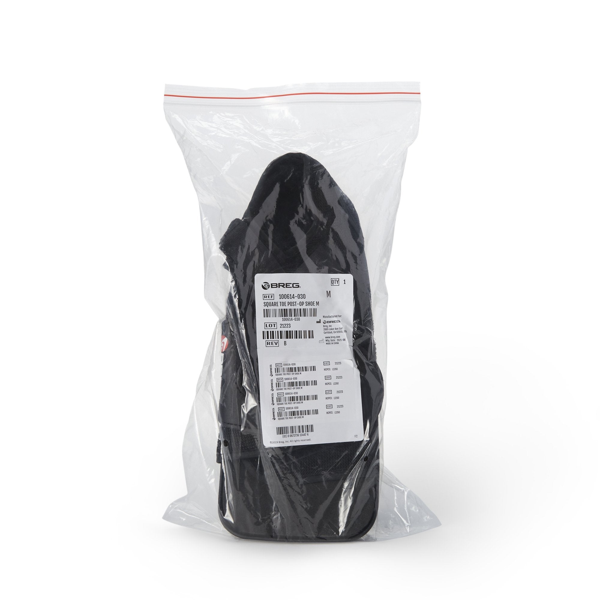 Breg Post-Op Shoe Medium Unisex Black 