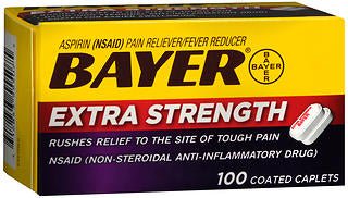Bayer Extra Strength Aspirin Pain Relief (Box of 100)