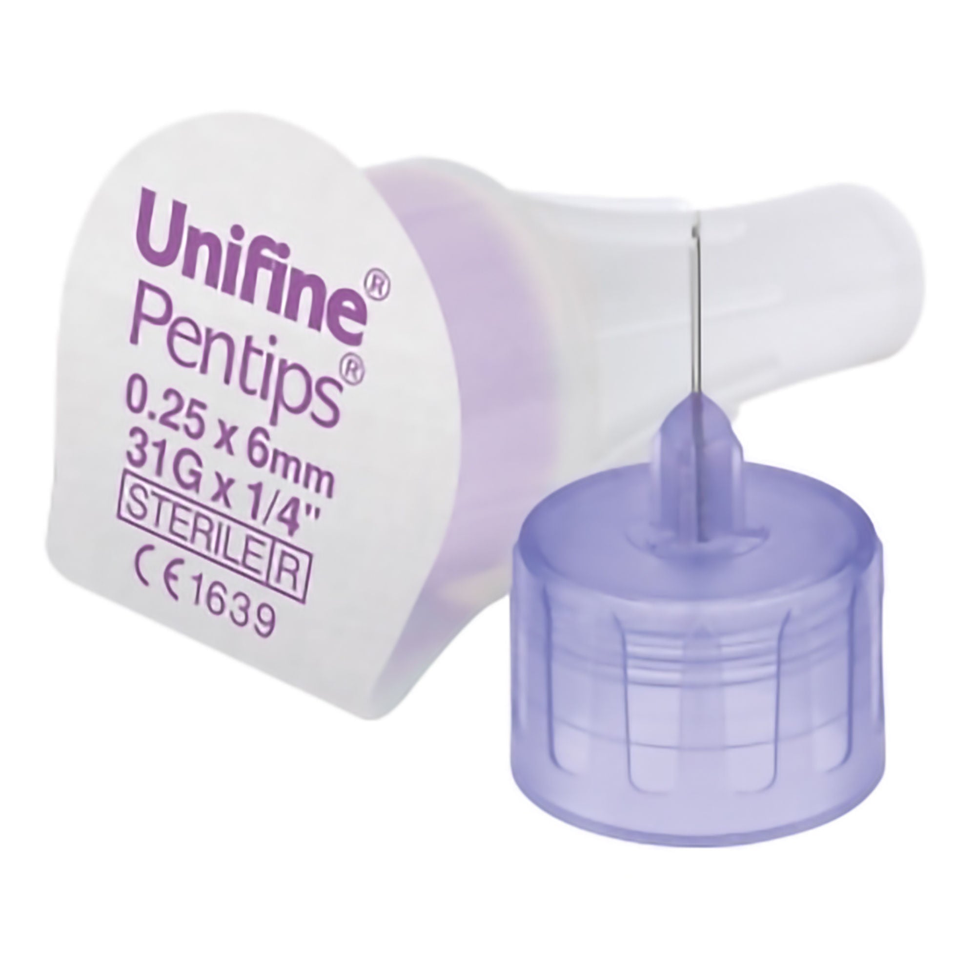 Unifine Pentips Standard Insulin Pen Needle, 31 Gauge, 6-millimeter (Box of 100)