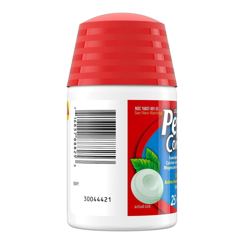 Pepcid Complete Chewable Tablets Cool Mint Flavor (Bottle of 25)