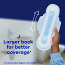Always Maxi Extra Heavy Overnight Pads with Wings, Size 5 (Pack of 20)