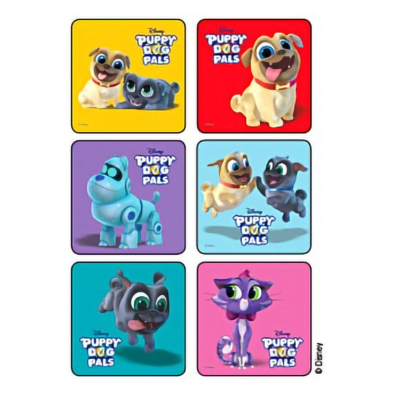 Sticker Kids Love Stickers 75 per Pack Puppy Dog Pals 2-1/2 X 2-1/2 Inch