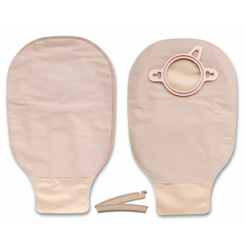 Hollister New Image 18203 Beige Colostomy Pouch, Pre-cut to Fit 57 mm Stomas, Red Match (10/BX) 