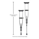 McKesson Brand McKesson Underarm Crutches, 4'6" – 6'6" (8/CS) 