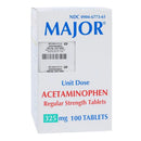 Major Pharmaceuticals Major Acetaminophen Pain Relief (100/BX) 