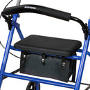 McKesson Folding Steel Four-Wheel Rollator, Blue (Each)
