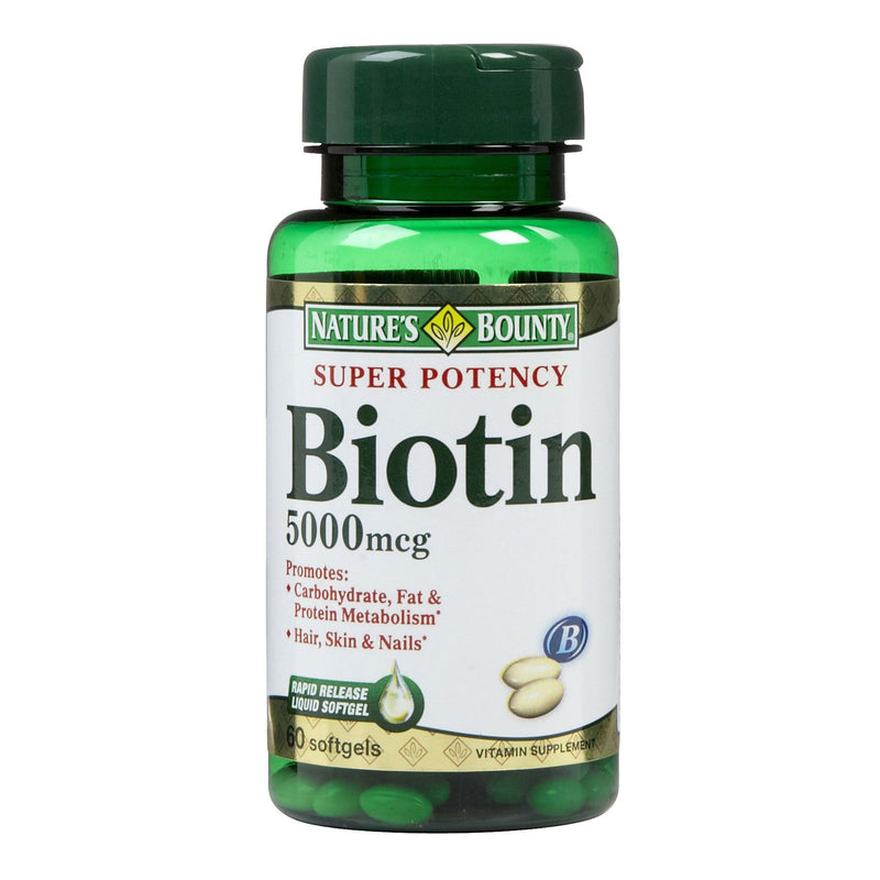 Nature's Bounty Vitamin B-7 Biotin Supplement (Bottle of 60)
