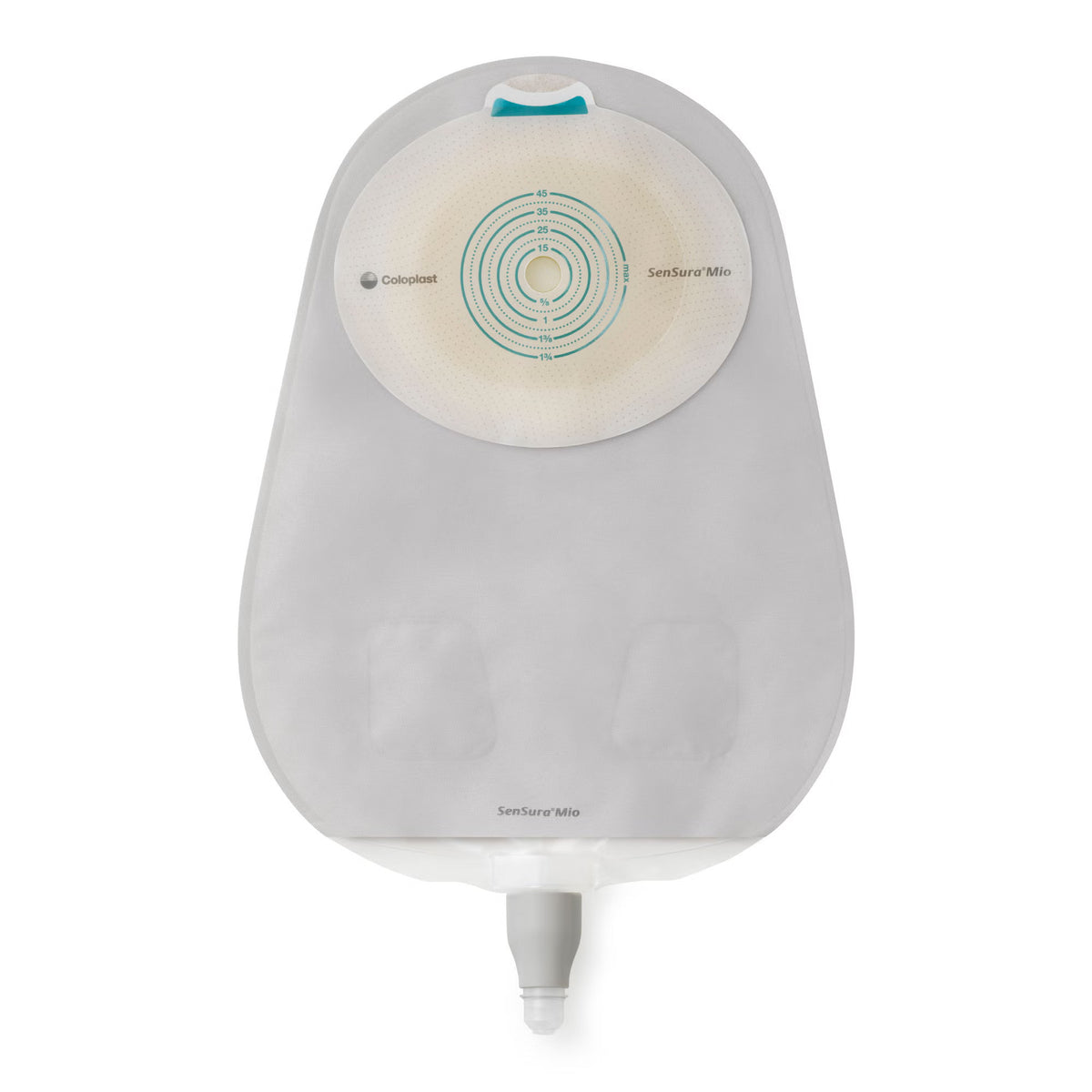 Urostomy Pouch SenSura Mio One-Piece System Flat, Cut to Fit Transparent (Box of 10)