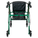 McKesson Folding Aluminum Four-Wheel Rollator, Green (Each)