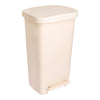 McKesson Waste Can with Step-On Pedal, Beige, 15.16 x 14.76 x 26.57 Inch (Case)