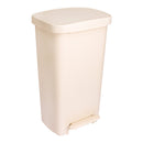 McKesson Brand McKesson Waste Can with Step-On Pedal, Beige, 15.16 x 14.76 x 26.57 Inch 