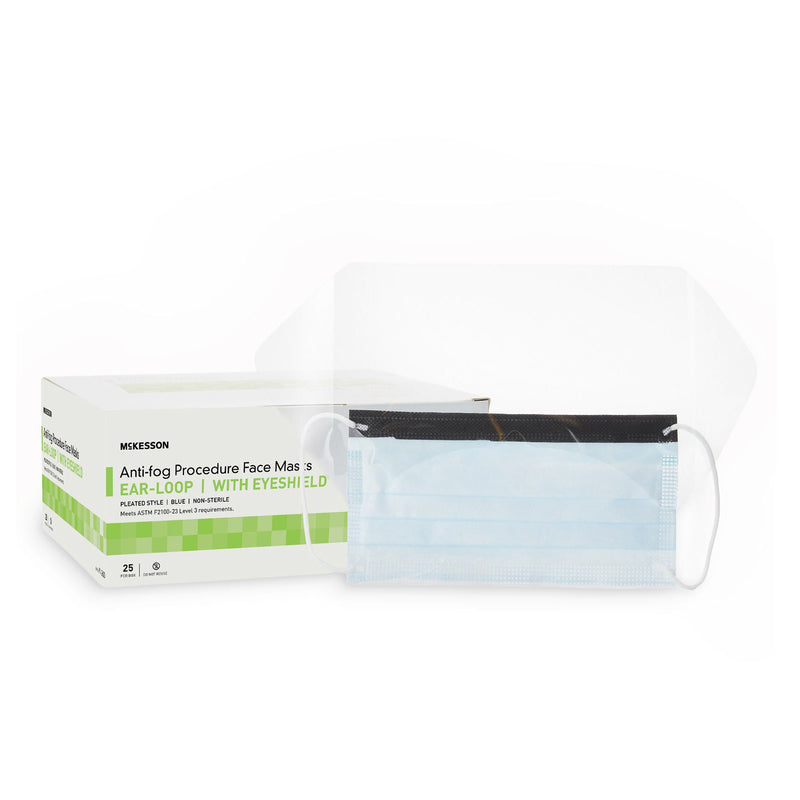 McKesson Procedure Mask with Eye Shield (Case of 100)