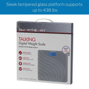 Veridian Healthcare LLC SmartHeart Talking Scale, Digital Bathroom Scale, 438 lbs Capacity (4/CS)