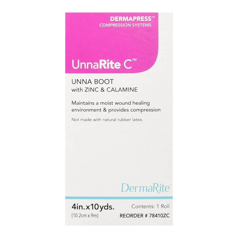 UnnaRite C Unna Boot with Calamine and Zinc Oxide, 4 Inch x 10 Yard (Box)
