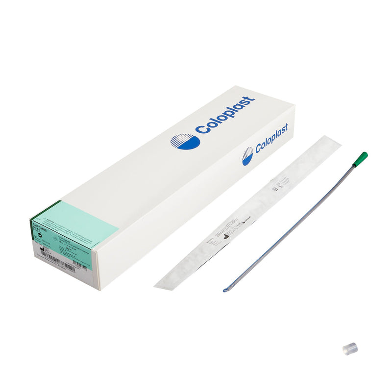 Urethral Catheter Self-Cath Coude Tip Uncoated PVC 14 Fr. 16 Inch Length (Box of 30)