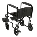 Drive DeVilbiss Healthcare drive Transport Chair, Black, 17-Inch Seat Width