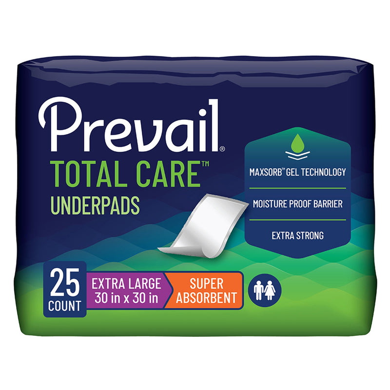 Prevail Total Care Heavy Absorbency Underpad, 30x 36 Inch (Case of 100)