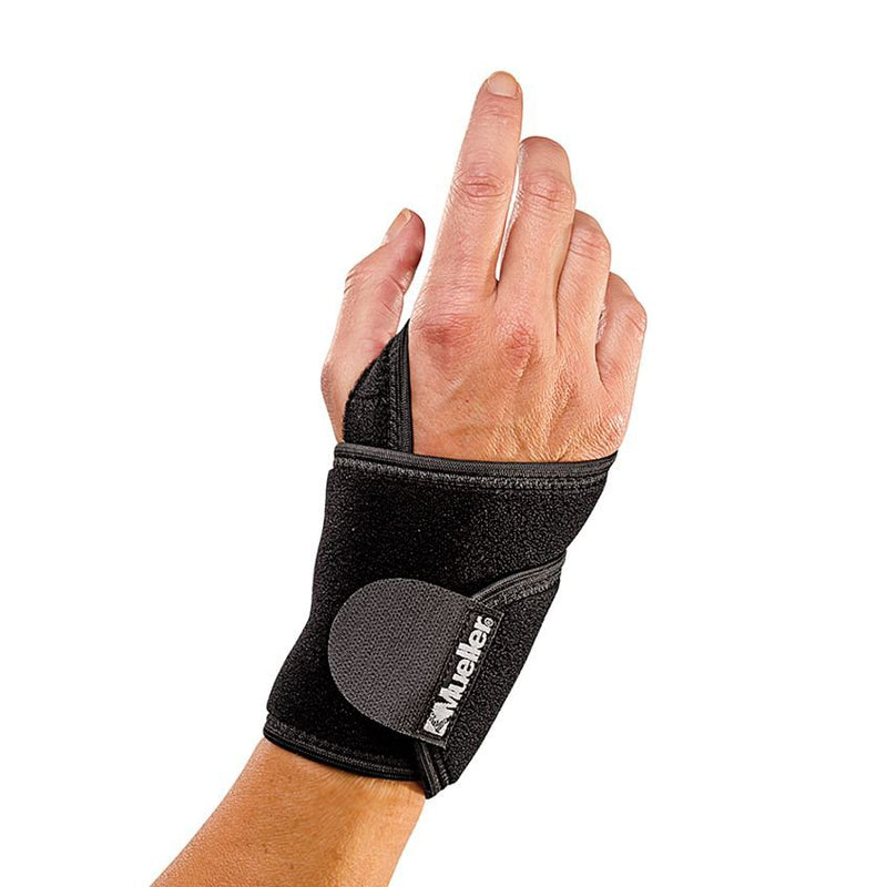 Mueller Sports Medicine Wrist Support Mueller Wraparound Neoprene Left or Right Hand Black One Size Fits Most 