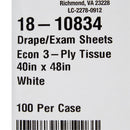 McKesson Nonsterile Physical Exam Drape, 40 x 48 Inch (Case of 100)