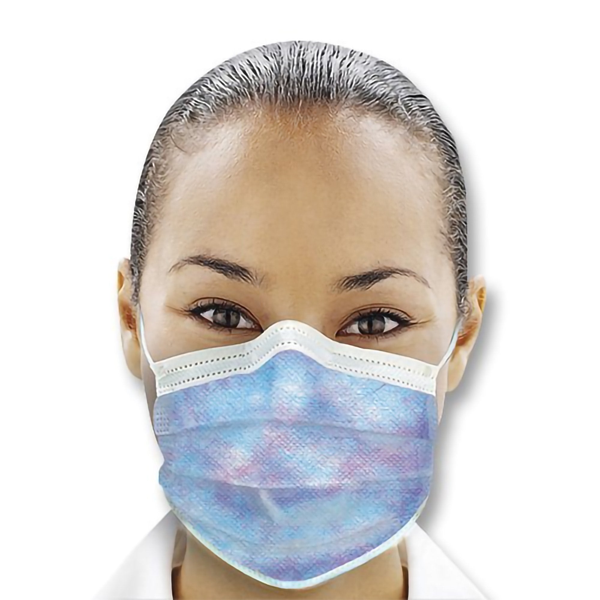 SPS Medical Supply Isofluid Plus Earloop Mask, Kaleidoscope (2000/CS) 