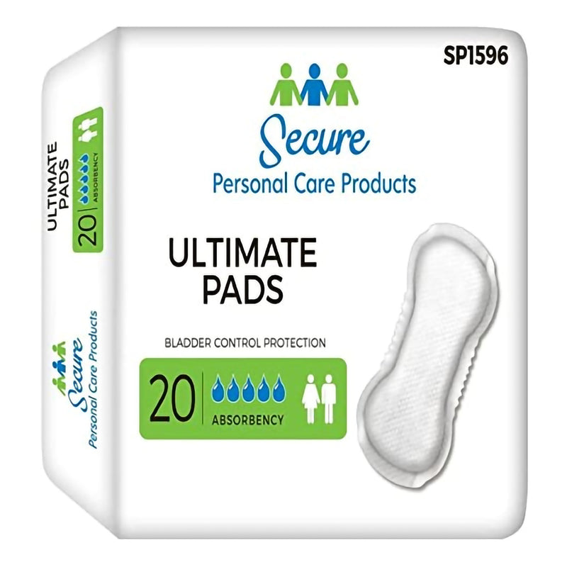 TotalDry Ultimate Absorbency Bladder Control Pad, 16½-Inch Length (Case of 180)