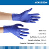McKesson Confiderm 3.0 Nitrile Exam Glove, Small, Blue (Case of 2500)
