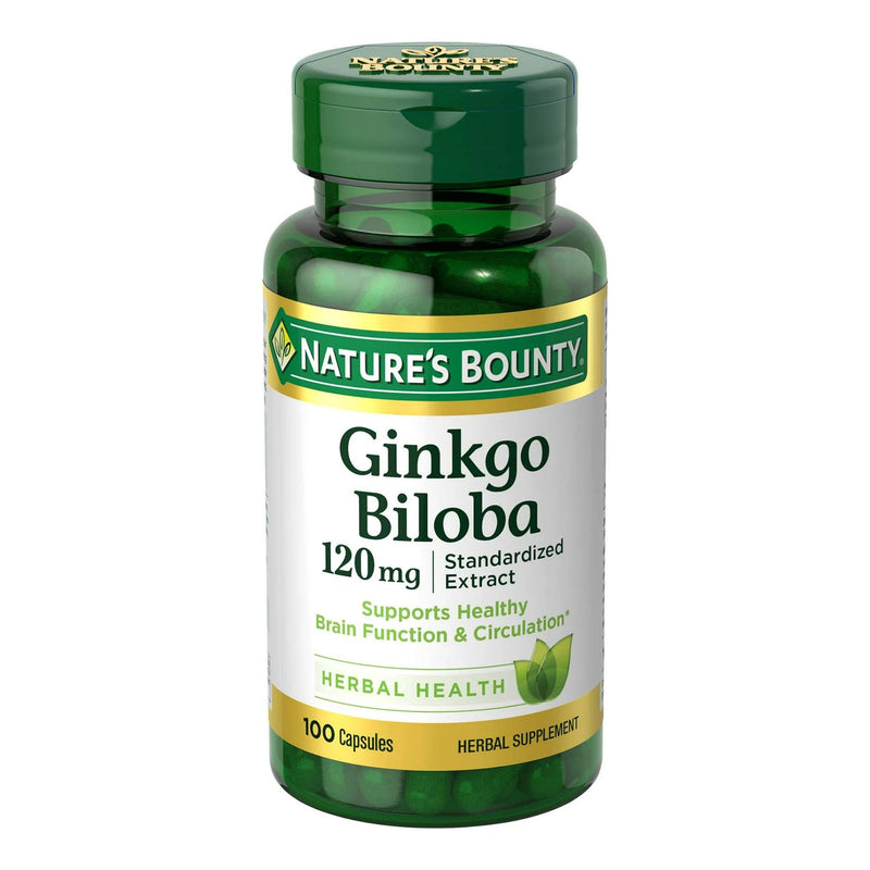 Nature's Bounty Ginkgo Biloba 120 mg Capsules 