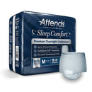 Attends Healthcare Products Attends Sleep Comfort Premium Overnight Underwear, Medium, 24 – 44 Inches (72/CS) 