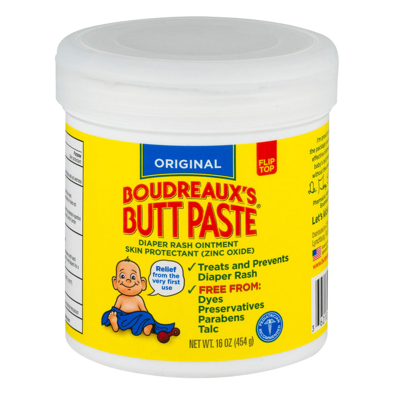 Boudreaux's Butt Paste Diaper Rash Treatment 16 oz. Jar (Each)