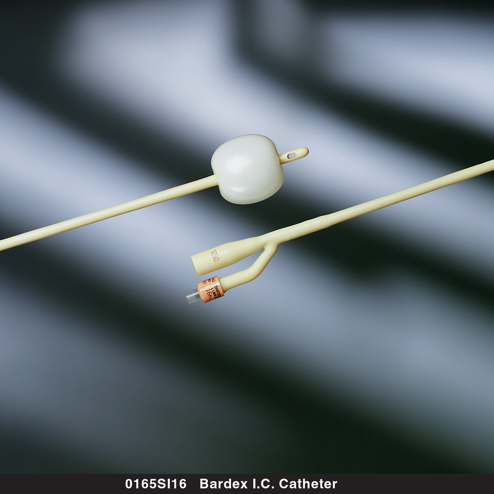 Foley Catheter Bardex I.C. 2-Way Standard Tip 5 cc Balloon 14 Fr. Silver Hydrogel Coated Latex 