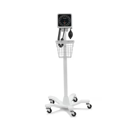 Welch Allyn 767 Mobile Aneroid Sphygmomanometer with Five-Leg Mobile Stand and Adult Cuff