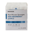 McKesson Sterile Nonwoven Sponge, 2 x 2 Inch, Four Ply (Case of 1500)