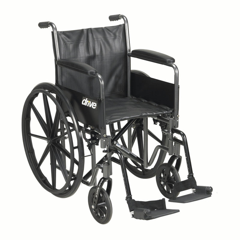 drive Silver Sport 2 Wheelchair, 20 Inch Seat Width (Each)