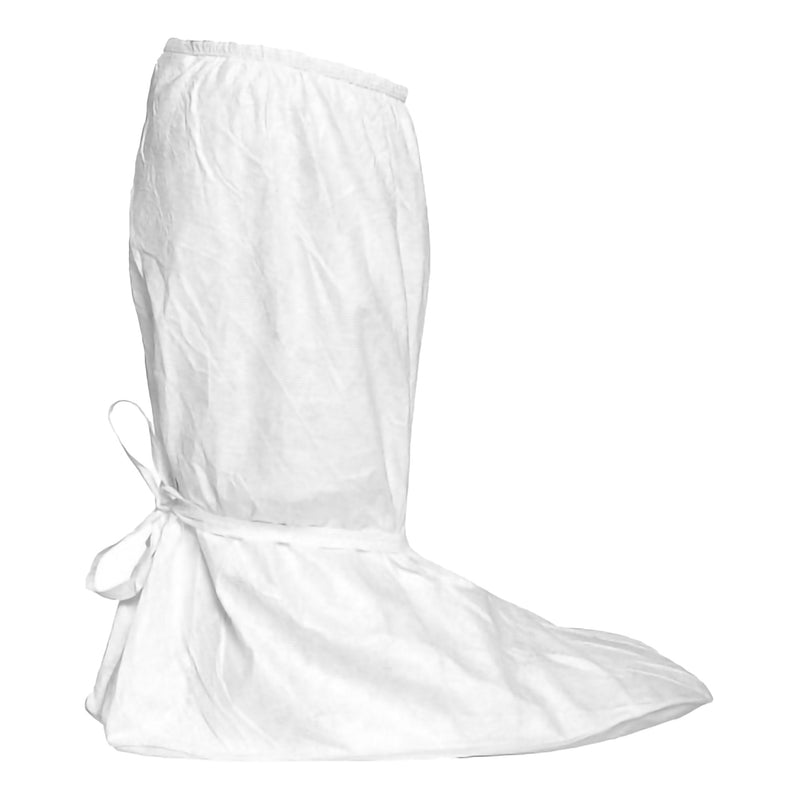 Cleanroom Boot Cover DuPont Tyvek IsoClean X-Large Knee High PVC Sole White Sterile (100/CS) 