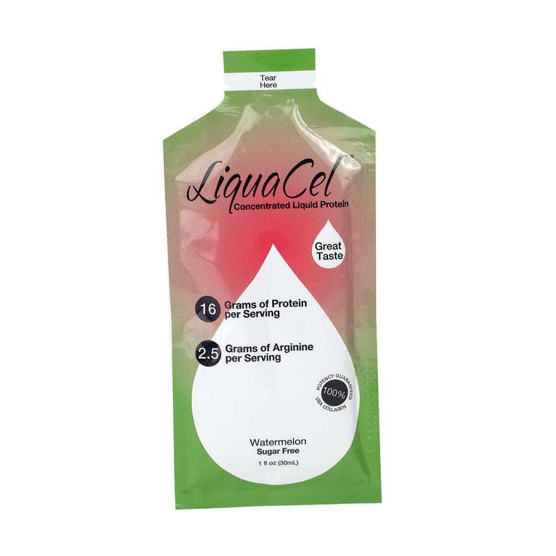 Global Health Products LiquaCel Watermelon Concentrated Liquid Protein, Sugar Free, 1-ounce Packets (100/CS) 